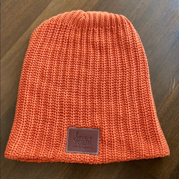orange love your melon beanie